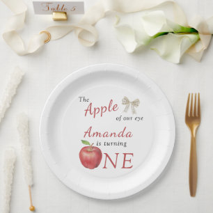 The Apple of our eye Kids Birthday Party Paper Plates