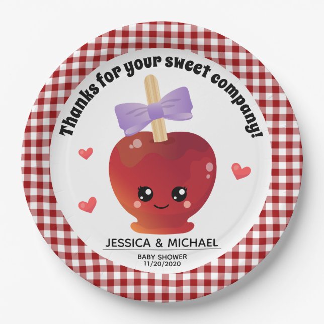 The Apple Of Our Eye Paper Plate (Front)