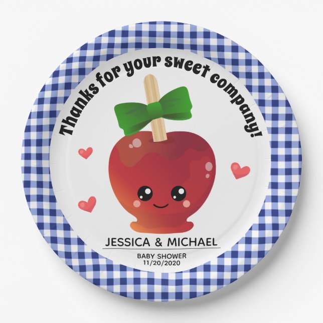The Apple of our eye Paper Plates (Front)