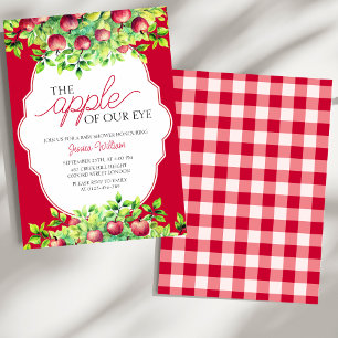 The Apple of Our Eye Thanksgiving Baby Shower Invitation