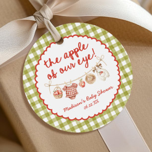 The Apple Of Our Eye Whimsical Fall Baby Shower Favor Tags