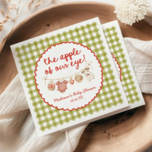 The Apple Of Our Eye Whimsical Fall Baby Shower Napkins