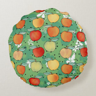 The Apple Orchard Round Pillow