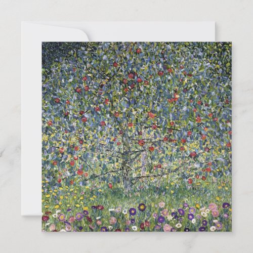 The Apple Tree by Gustav Klimt Card