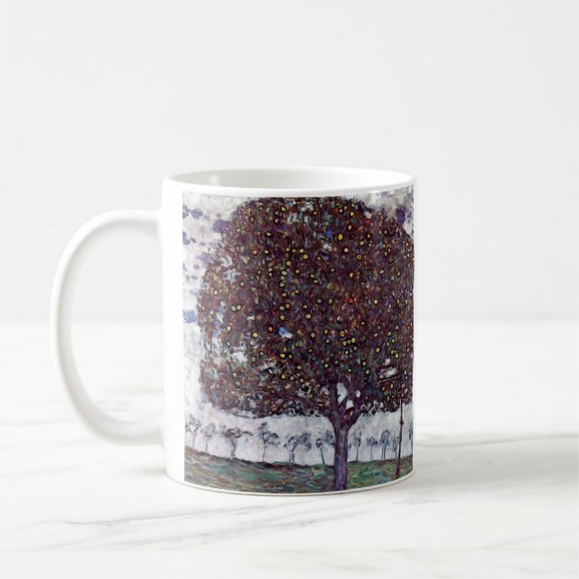 The Apple Tree by Gustav Klimt Coffee Mug (Left)