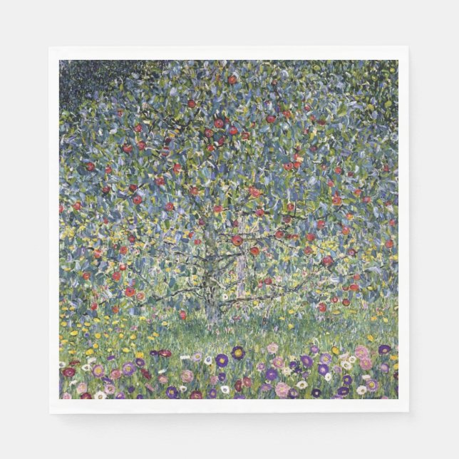 The Apple Tree (by Gustav Klimt) Napkins (Front)