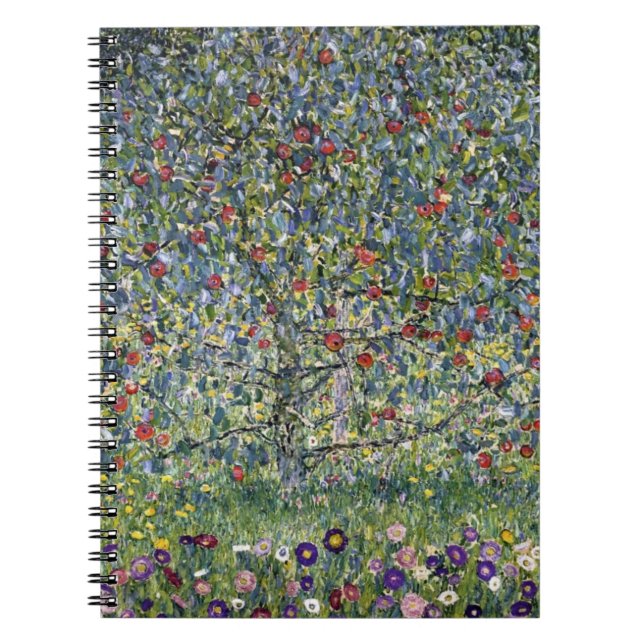 The Apple Tree (by Gustav Klimt) Notebook (Front)