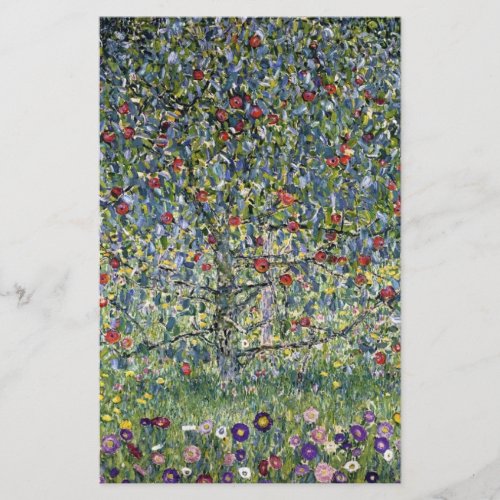 The Apple Tree by Gustav Klimt Stationery