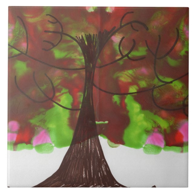 The Apple Tree Ceramic Tile (Front)
