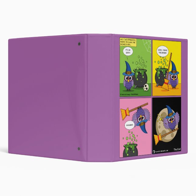 The Apprentice Wizard - Cleaning Comic 3 Ring Binder (Background)
