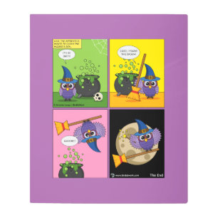 The Apprentice Wizard - Cleaning Metal Print