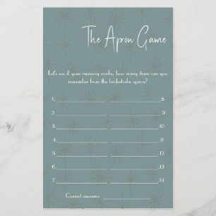 The Apron Bridal - Shower Game Flyer