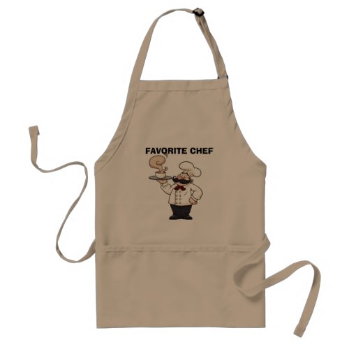 THE APRON IS FOR THE FAVORITE CHEF