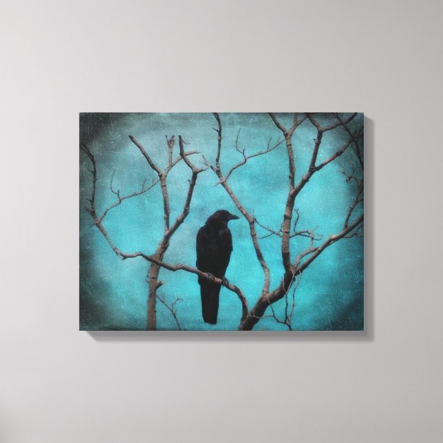 The Aqua Blue Sky Canvas Print (Front)