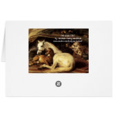 THE ARAB TENT WITH HORSES AND ANIMALS CARDS (Back Horizontal)