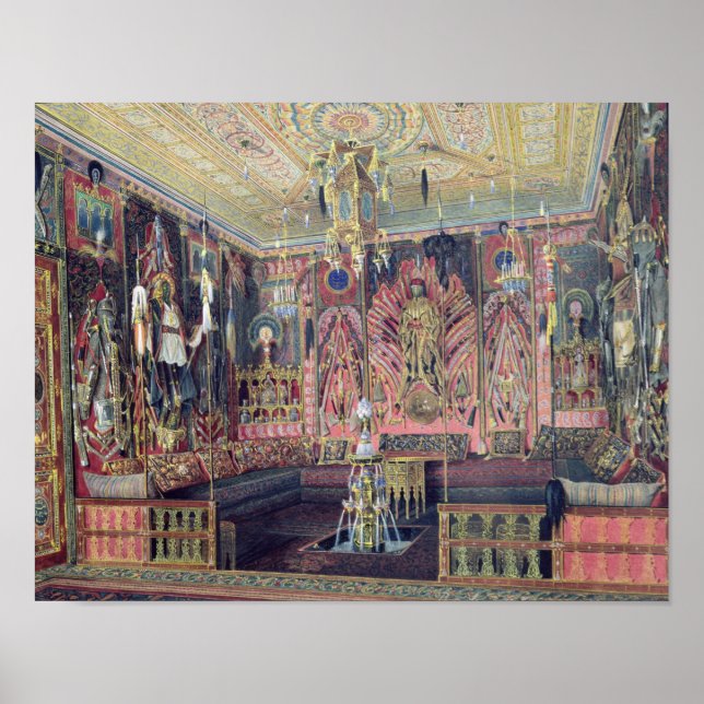 The Arabian Hall in the Catherine Palace 0 Poster (Front)