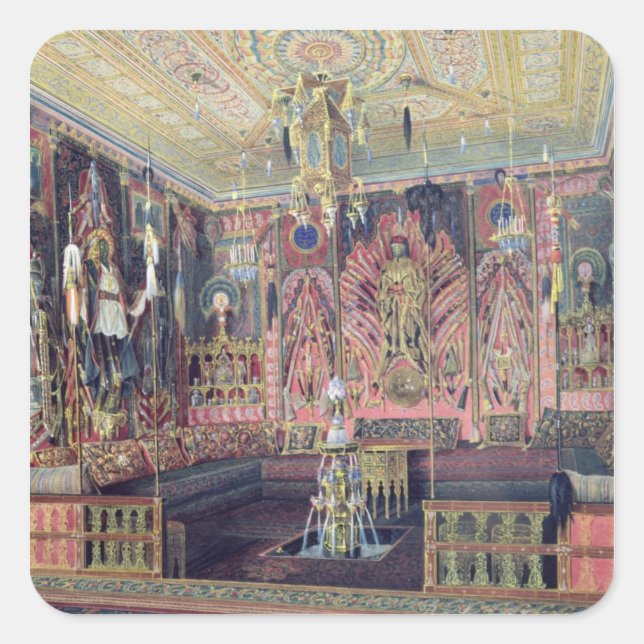 The Arabian Hall in the Catherine Palace 0 Square Sticker (Front)