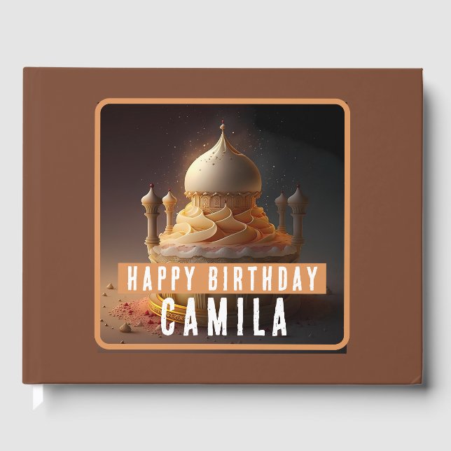 The Arabian Nights Cake -  Birthdays Guest Book (Front)