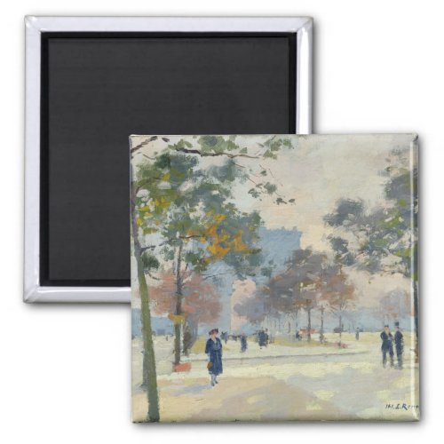 The Arc de Triomphe in Autumn Paris Magnet