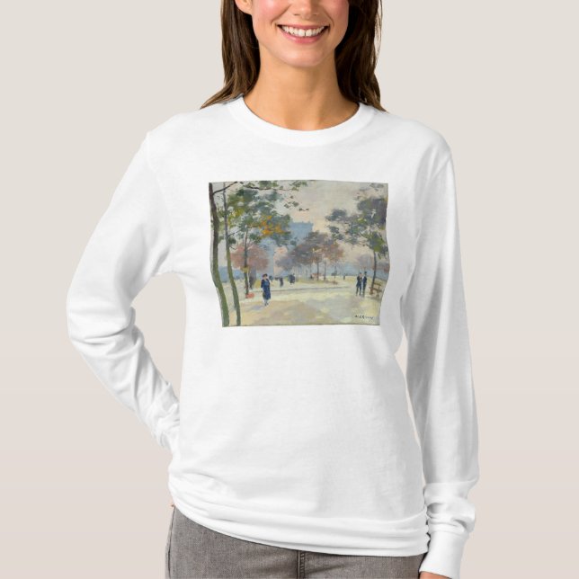 The Arc de Triomphe in Autumn, Paris T-Shirt (Front)