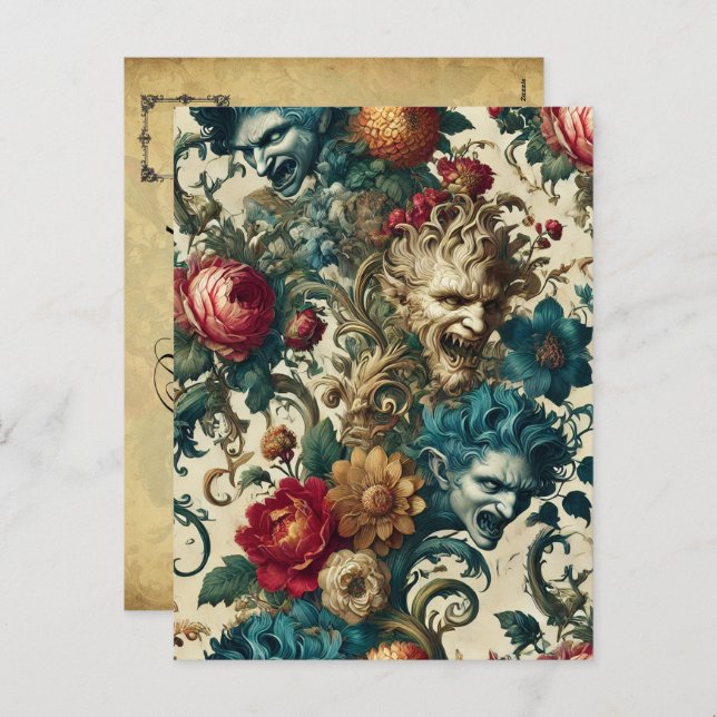 The Arcane Anarchy – Gothic Victorian Holiday Postcard (Front/Back)