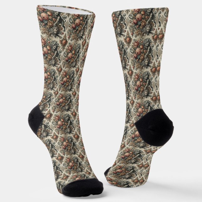 The Arcane Apex – Gothic Victorian Delirium Socks (Angled)