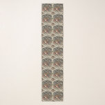 The Arcane Apex – Gothic Victorian Elongated  Scarf<br><div class="desc">Twin leonine grotesques lunge through gilded blooms,  roaring from a crown of florals and baroque scrollwork. The Arcane Apex is untamed majesty—where myth,  rage,  and beauty collide.</div>