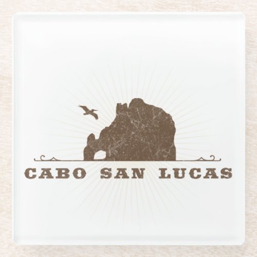 The Arch at Lands End  Cabo San Lucas Glass Coaster
