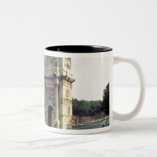 The Arch of Constantine from the North West Two_Tone Coffee Mug
