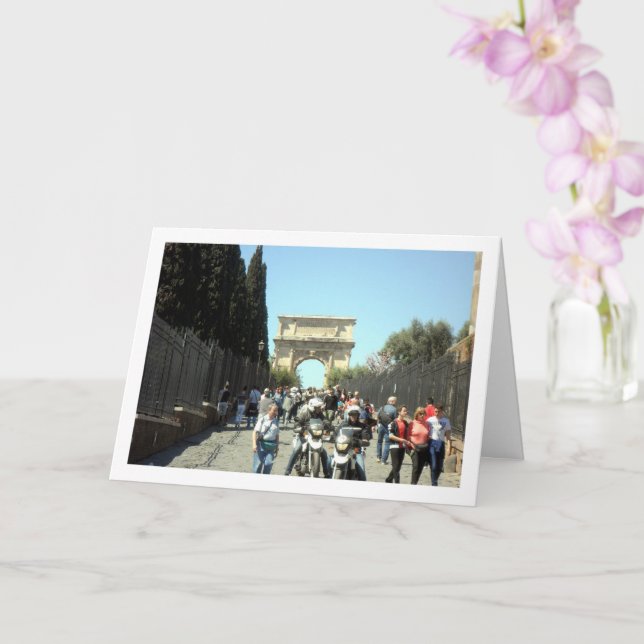 The Arch Of Constantine, Rome, Italy Card (Orchid)