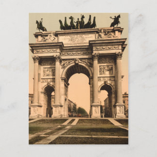 The Arch of Peace, Milan, Lombardy, Italy Postcard