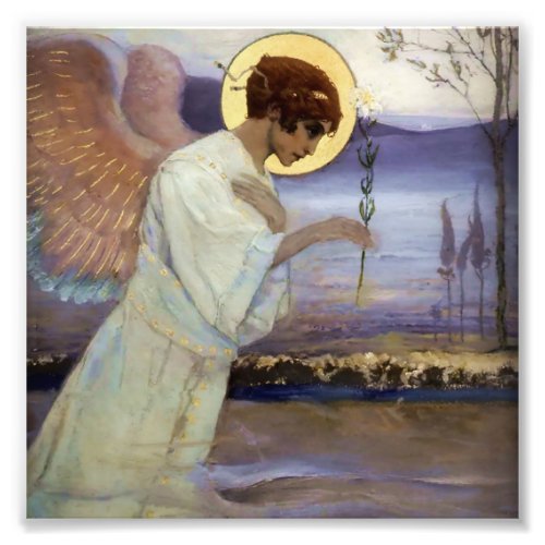 The Archangel Gabriel  by Mikhail Nesterov Photo Print