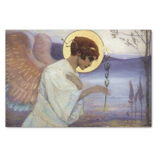 The Archangel Gabriel  by Mikhail Nesterov Tissue Paper