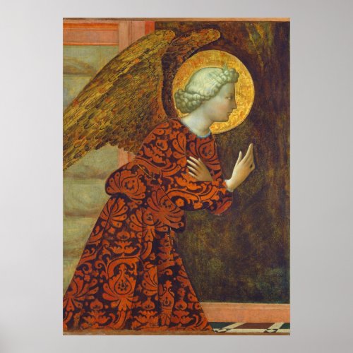 The Archangel Gabriel c 1430 tempera on panel Poster