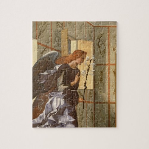 The Archangel Gabriel from The Annunciation dipty Jigsaw Puzzle