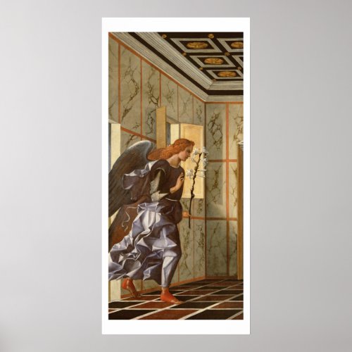 The Archangel Gabriel from The Annunciation dipty Poster