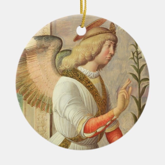 The Archangel Gabriel (panel) Ceramic Ornament (Front)
