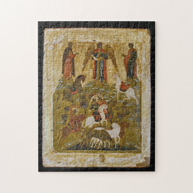 The Archangel Michael Blessing the Martyred Icon Jigsaw Puzzle (Vertical)
