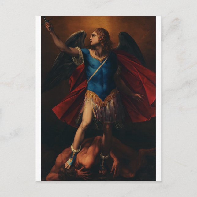The Archangel Michael by Cavaliere d'Arpino Postcard (Front)