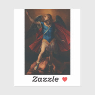 The Archangel Michael by Cavaliere d'Arpino Sticker