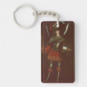 The Archangel Michael by Francisco de Zurbarán Keychain