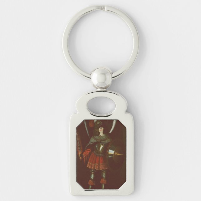 The Archangel Michael by Francisco de Zurbarán Keychain (Front)