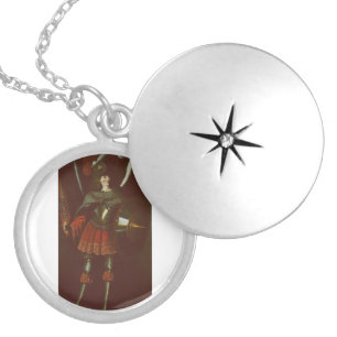 The Archangel Michael by Francisco de Zurbarán Locket Necklace