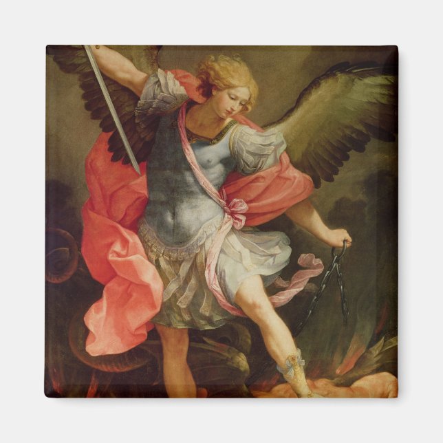 The Archangel Michael defeating Satan Magnet (Front)