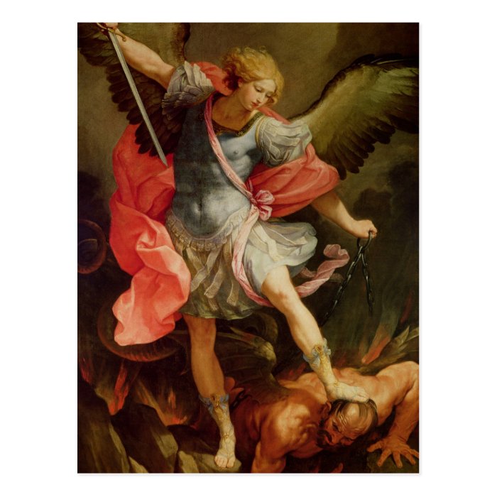 The Archangel Michael defeating Satan Postcards