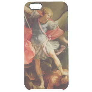 The Archangel Michael defeating Satan Clear iPhone 6 Plus Case