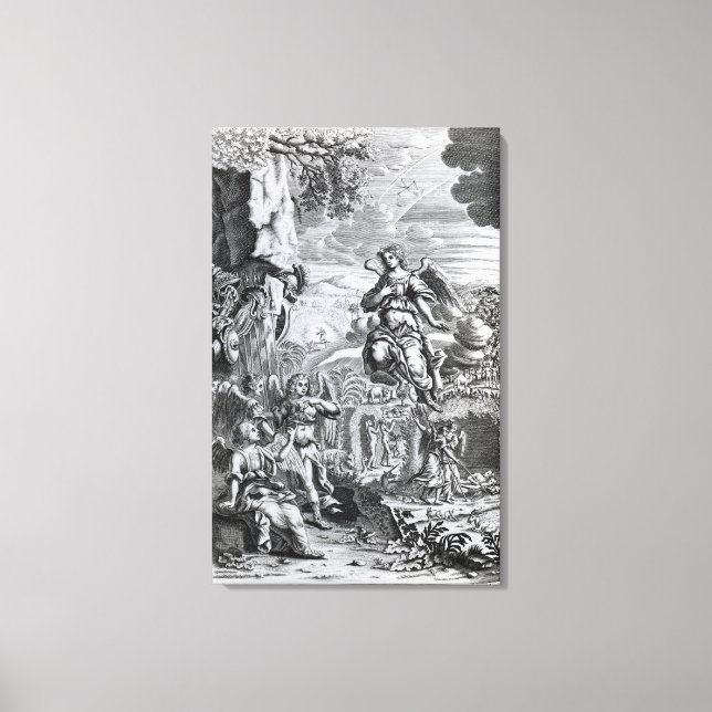 The archangel Uriel informs Gabriel Canvas Print (Front)