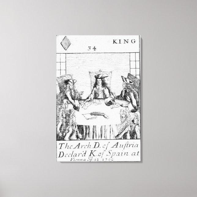 The Archduke of Austria Declared King of Spain Canvas Print (Front)