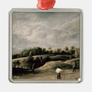 The Archery Contest Metal Ornament