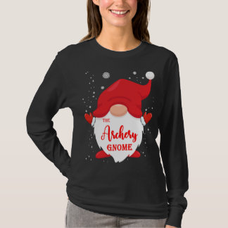 The Archery Gnome Matching Family Christmas Pajama T-Shirt